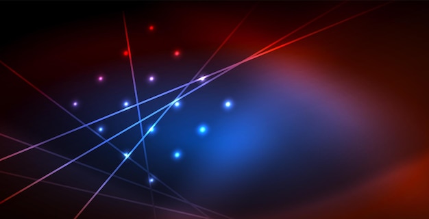 Energia mágica de onda brilhante de néon e fundo de movimento de luz