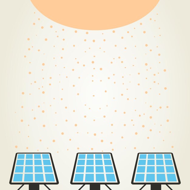 Vetor energia solar
