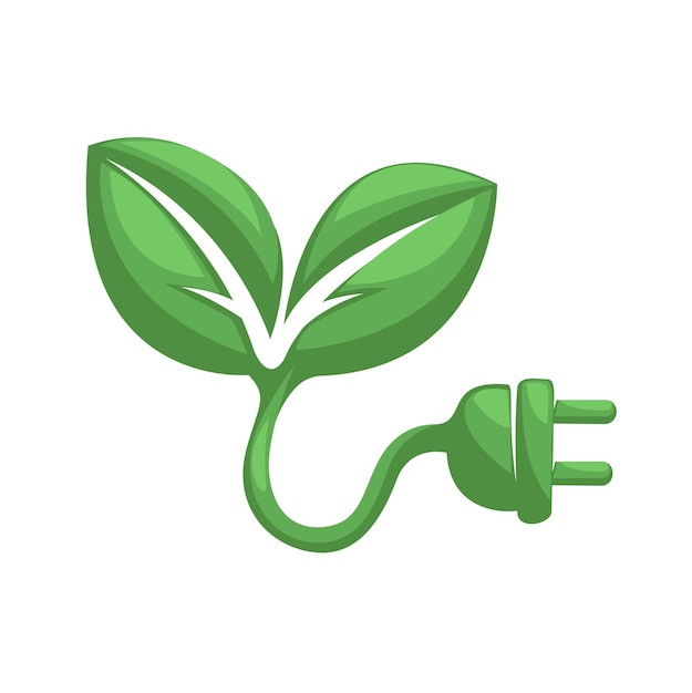 Vetor energia verde eco friendly símbolo ilustração do logotipo vector