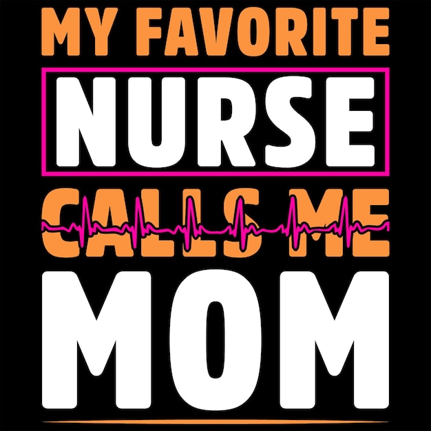 Enfermeira tipografia t-shirt design com gráfico de vetor editável.