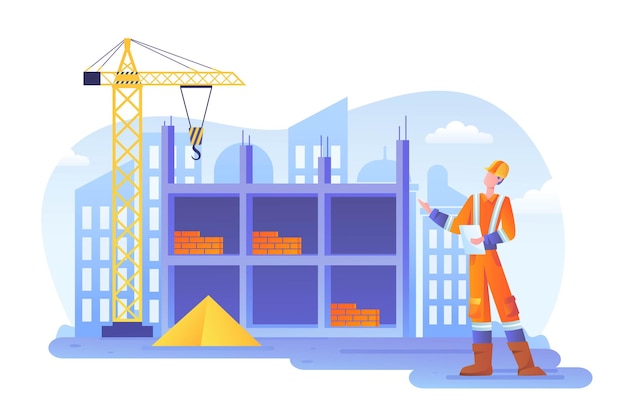 engenheiro na construção