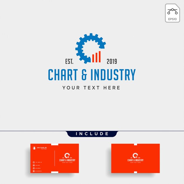 Engrenagem gráfico logotipo design industrial contabilidade vector ícone elemento isolado