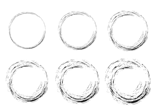 Enso zen círculo de traço símbolo de pincel japonês ilustração vetorial