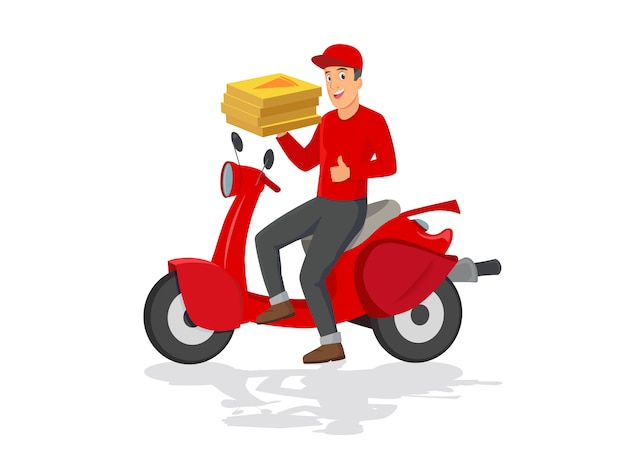 Entregador de Pizza Motoboy Delivery, Download Grátis