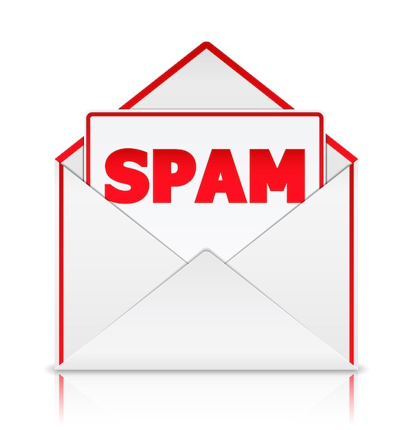 Envelope com spam