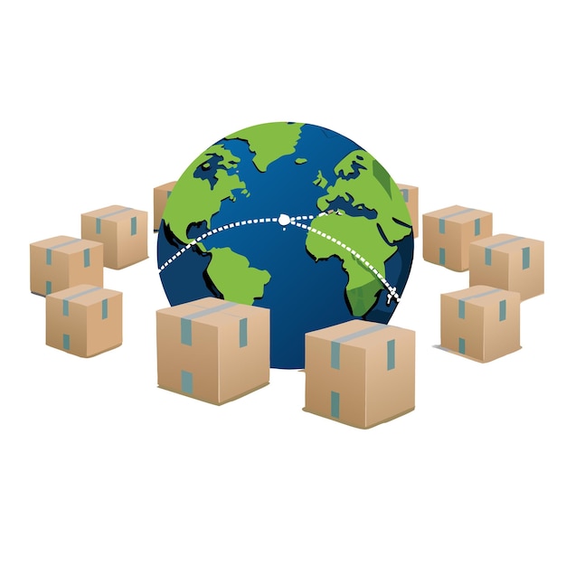 Envio global e entrega em todo o mundo