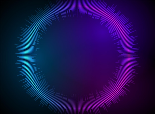 Equalizador de música de cor ondas sonoras abstrato roxo fundo para diferentes eventos alegres ilustração vetorial eps 10 pode ser usado modelo de apresentação layout de folheto capa de revista moskup
