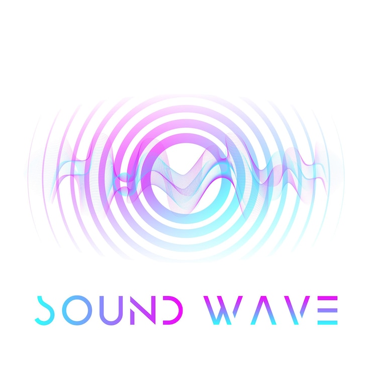 Vetor equalizador de ondas de som moderno modelos criativos de fluido abstrato com dynamic circle wavescards