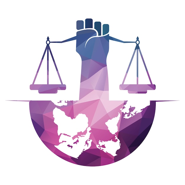 Equilíbrio jurídico e design do logotipo do monograma do advogado design do logotipo do equilíbrio relacionado ao escritório de advocacia ou
