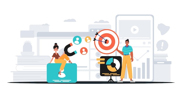 Equipa de Marketing Digital Pronta para usar o banner