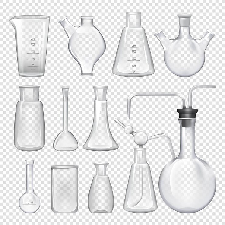 Vetor equipamento para laboratório químico