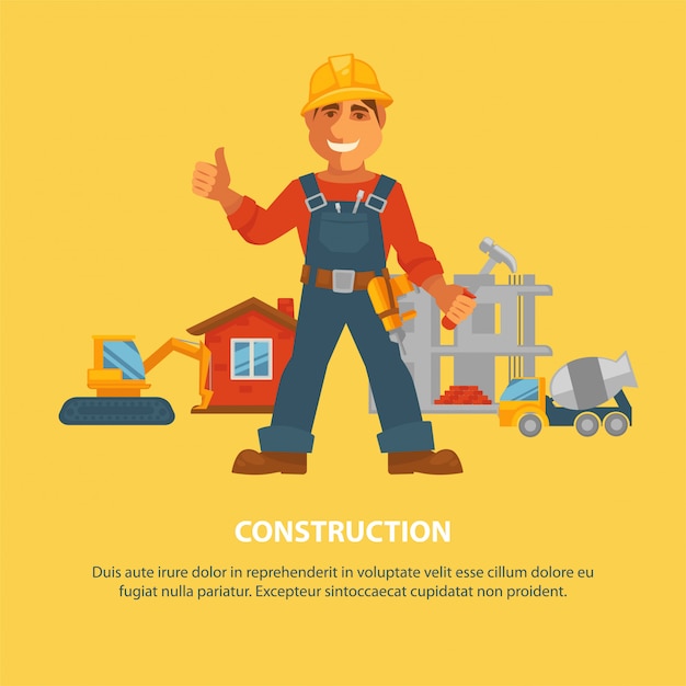 Equipamento para trabalhadores de construção e construção de casas