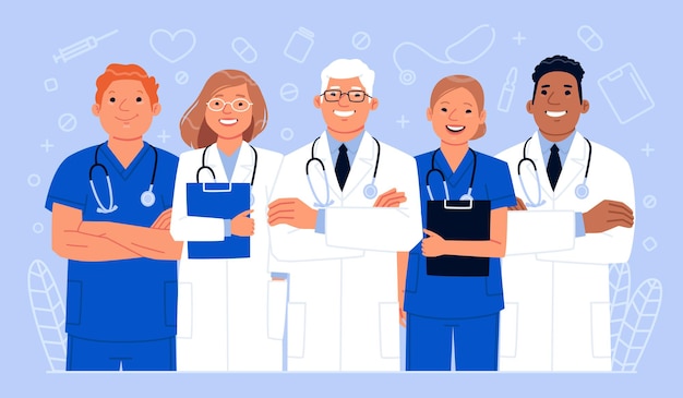 Equipe Médica Mão Desenho Médico Equipe Médica Médicos PNG , Encantador,  Japonês, Desenho De Mão De Equipe Médica Imagem PNG e PSD Para Download  Gratuito