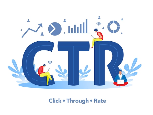 Equipe trabalhando e analisando o ctr