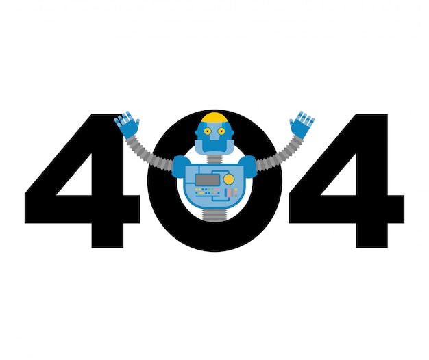 Erro 404, página não encontrada para o site com o robô