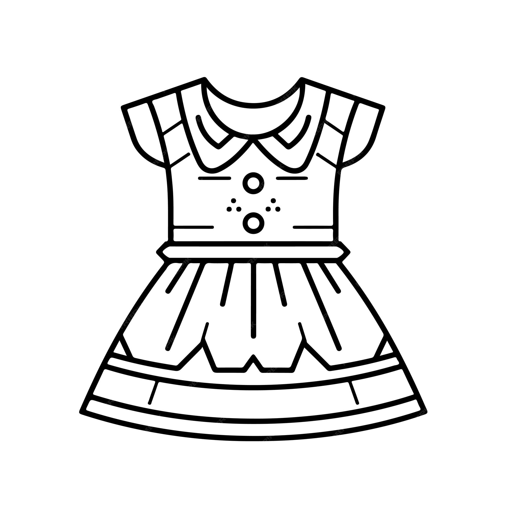 Desenho De Uma Boneca Vestida Para Colorir Esboço Página Vetor PNG , Desenho  De Vestido, Desenho De Asa, Desenho De Anel Imagem PNG e Vetor Para  Download Gratuito