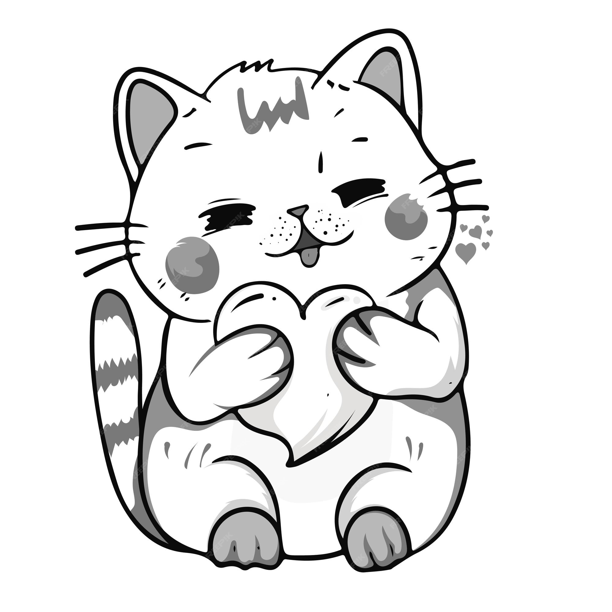 Desenho De Gatos Kawaii Fofos Estão Sorrindo Para O Esboço Livros Vetor PNG  , Desenho De Gato, Desenho De Livro, Desenho Kawaii Imagem PNG e Vetor Para  Download Gratuito