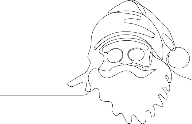 Esboço de conceito de Natal desenhado à mão por vetor, Papai Noel a conduzir um carro com um saco aberto cheio de presentes