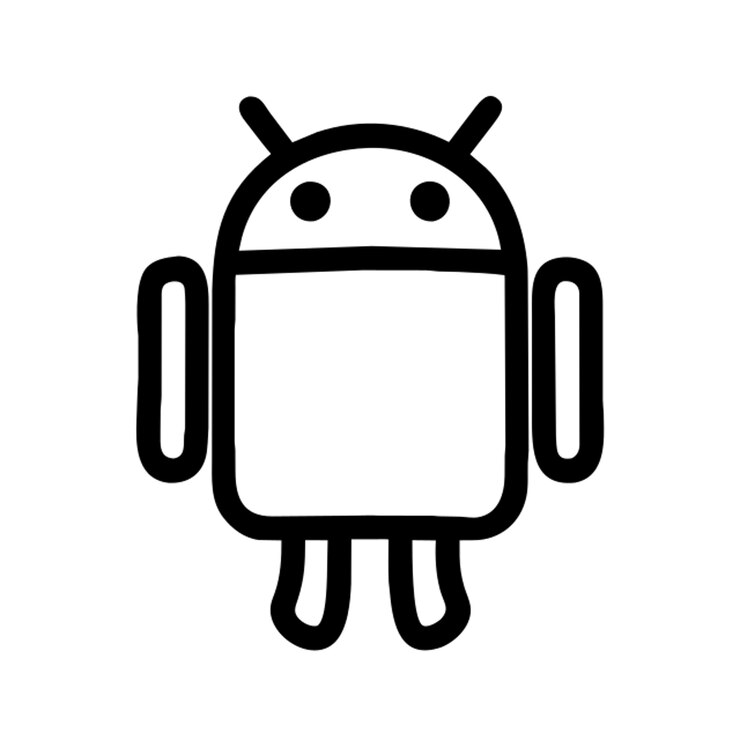 Vetor esboço de ícone do android