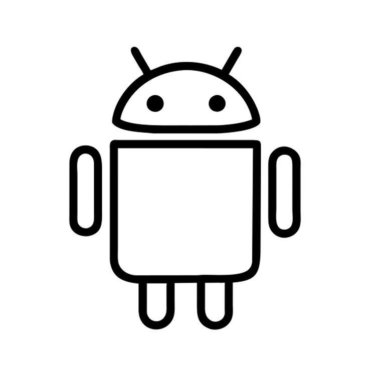 Vetor esboço de ícone do android