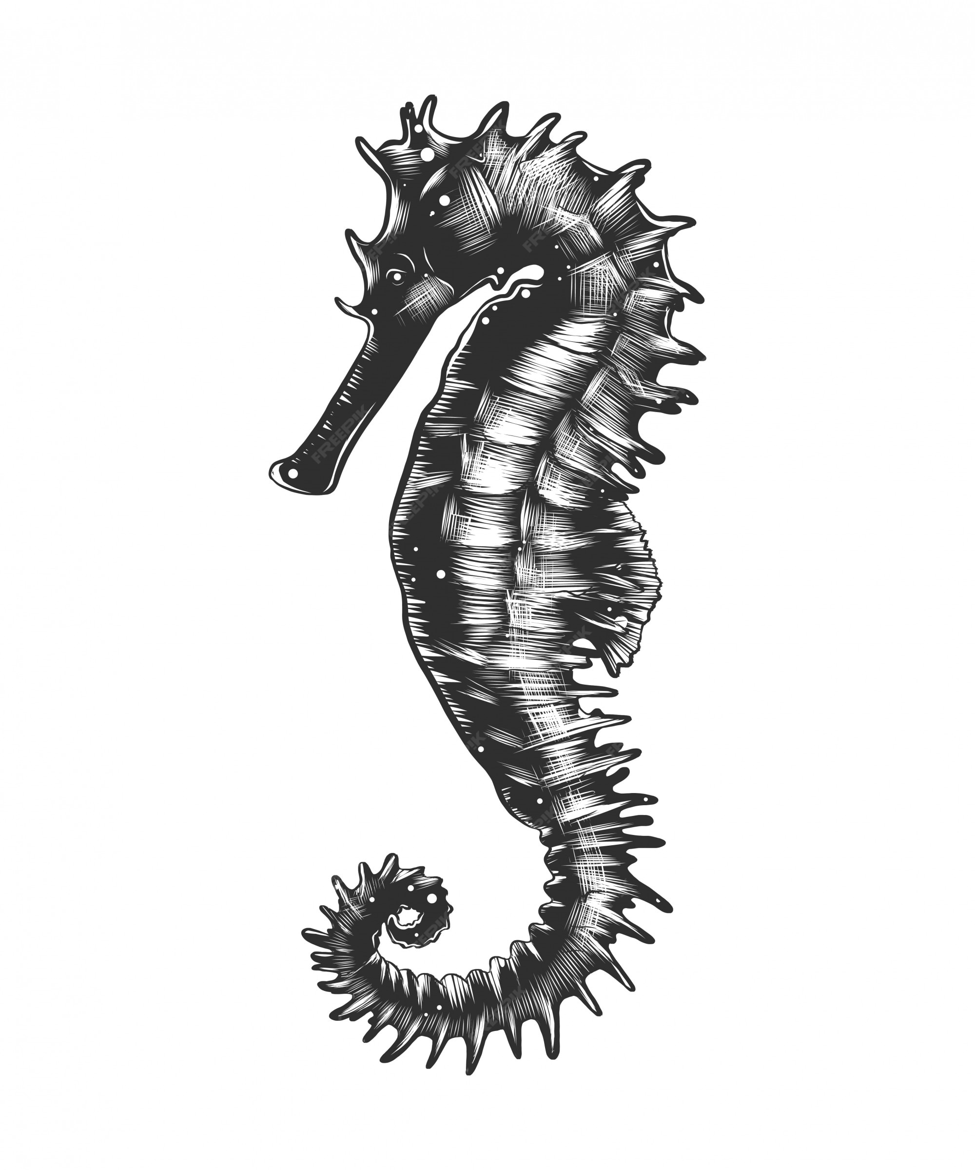 Cavalo marinho  Seahorse tattoo, Seahorse drawing, Animal drawings