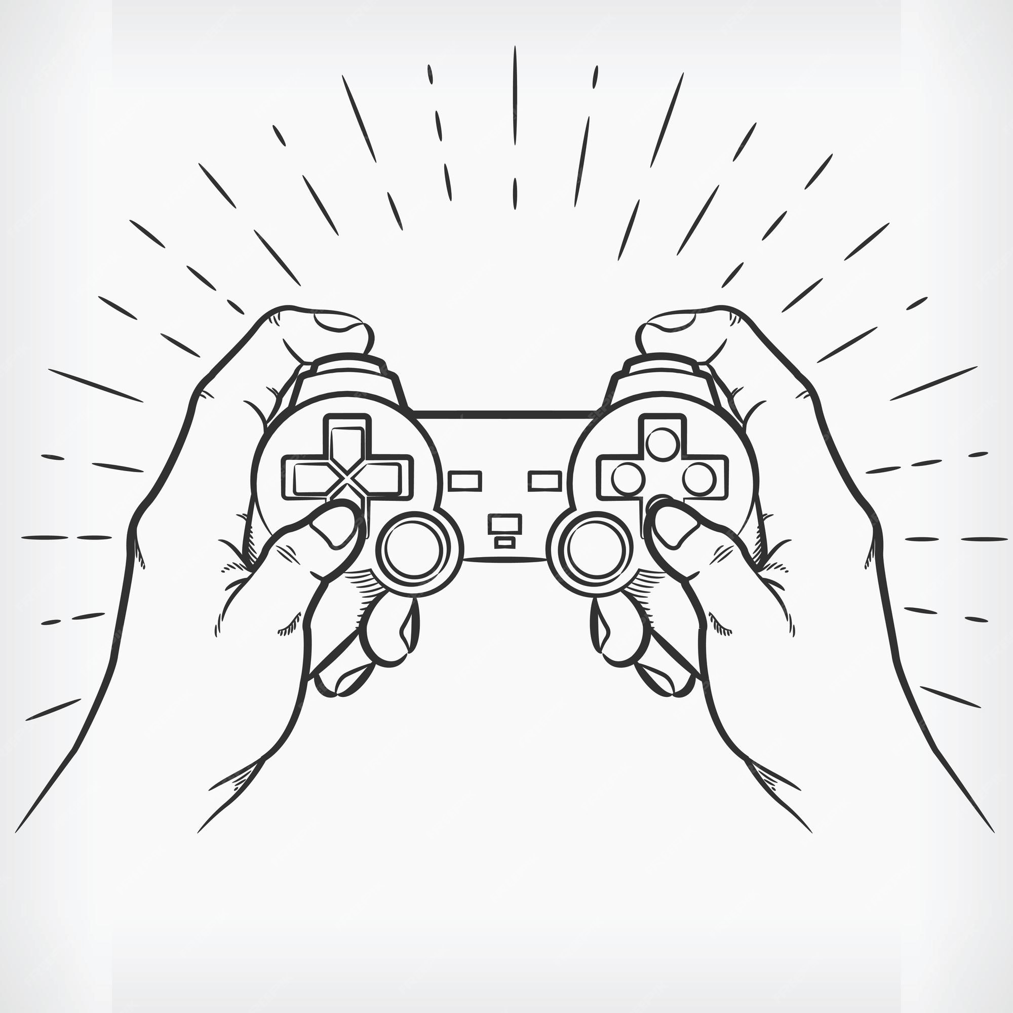 Como desenhar um CONTROLE de Vídeo Game 