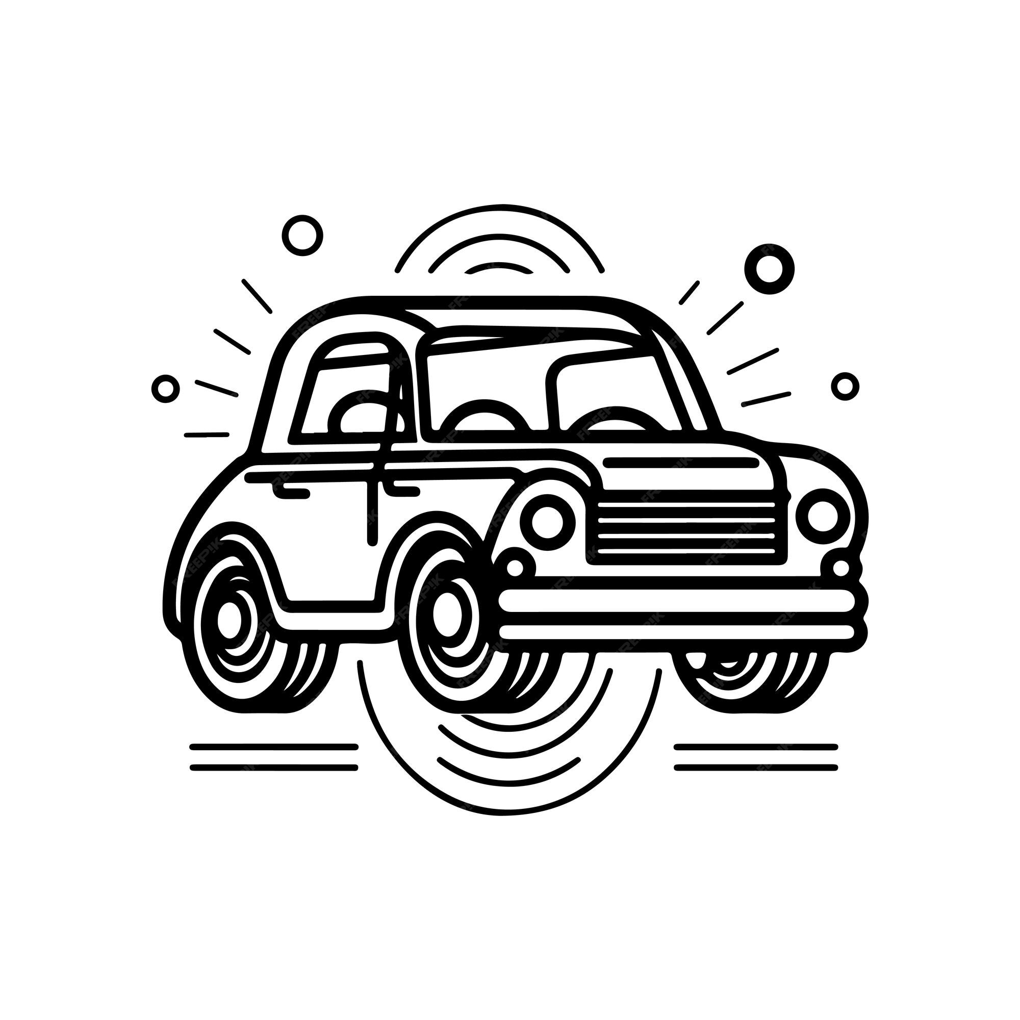 52a arte de linha de carro de corrida vintage bom desenho de esboço para  qualquer tipo de uso de camiseta ou livro de colorir. esta é uma ilustração  de estilo antigo. um