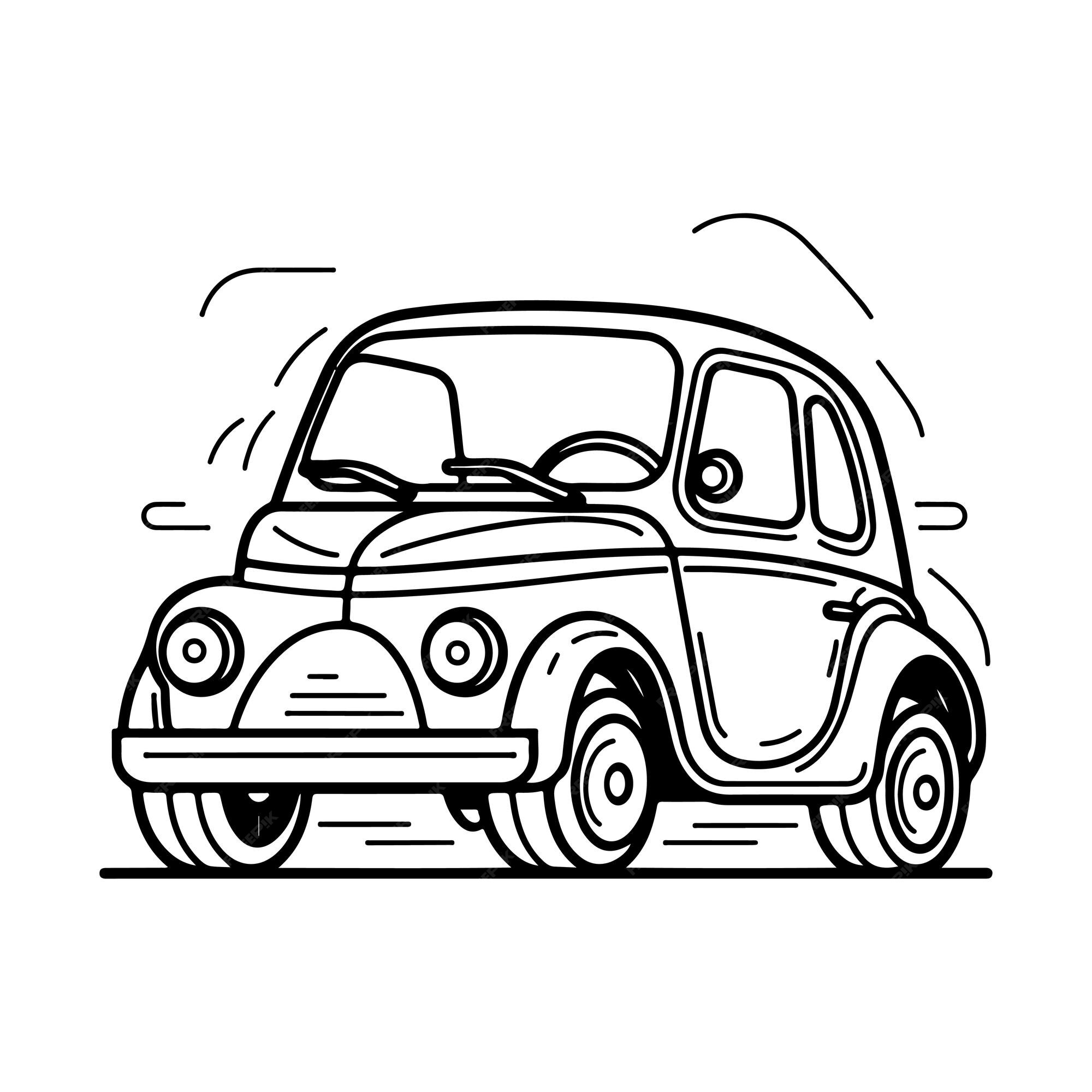 52a arte de linha de carro de corrida vintage bom desenho de esboço para  qualquer tipo de uso de camiseta ou livro de colorir. esta é uma ilustração  de estilo antigo. um