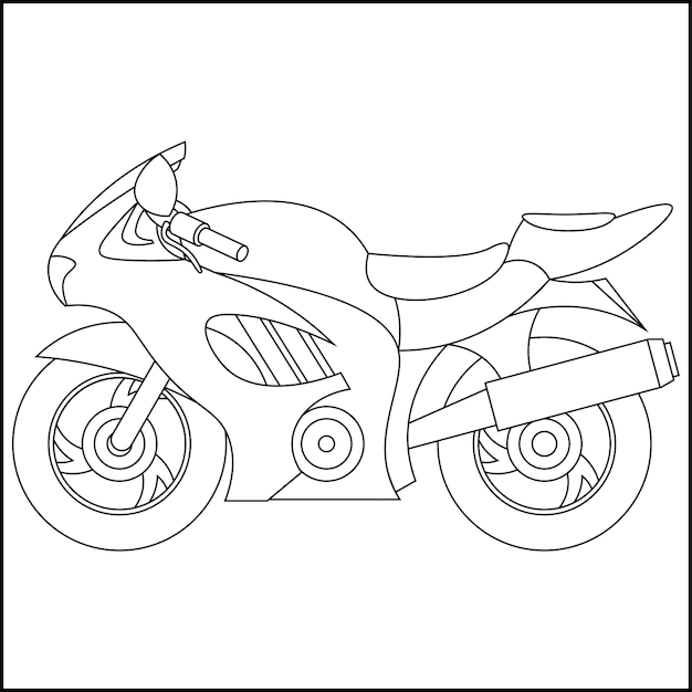 Coloring page - Motos para Viagens