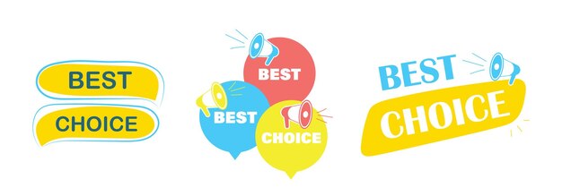 Escolha o melhor conjunto de adesivos com emblemas de alto-falante para promoção de compras comerciais e site
