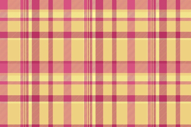 Vetor escolha textil plaid fundo rural verificar a textura do tecido vector sem costura de tartan em cores rosa e âmbar