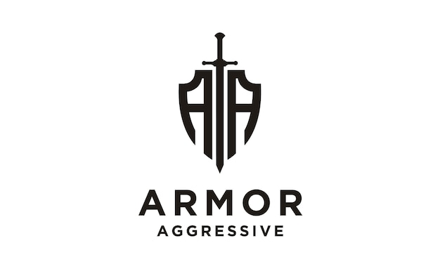 Escudo / armadura / logo aa inicial