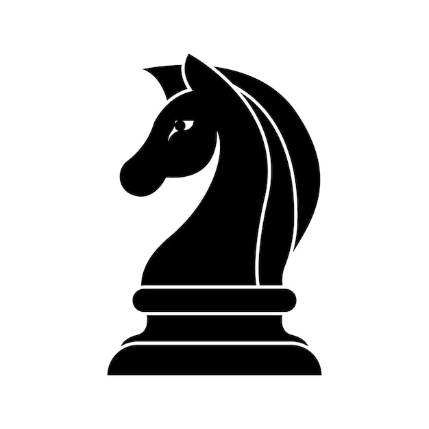 Desenho Do Logotipo Do Cavalo De Cavalaria Preto Xadrez Ilustração do Vetor  - Ilustração de placa, desafio: 223689148