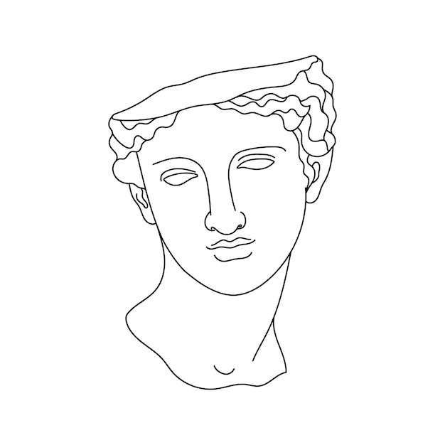 Escultura grega estética linha arte grécia mulher boêmia estátuas clássicas antigas
