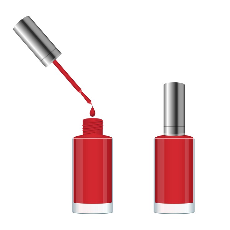 Vetor esmalte garrafa design ilustração isolado no fundo branco