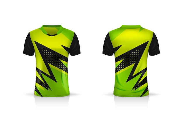 Especificação futebol esporte, esports gaming t shirt jersey modelo. uniforme.