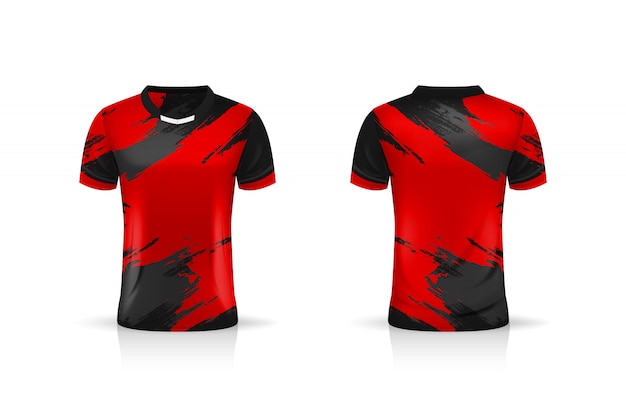 Especificação soccer sport, esport gaming t shirt jersey template. uniforme.