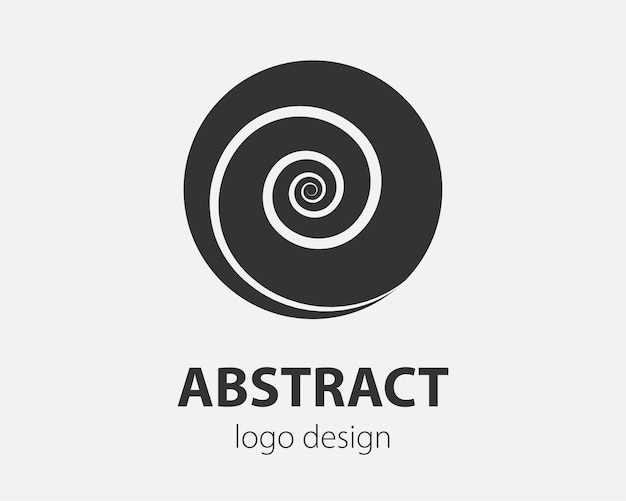 Vetor espiral do logotipo e movimento do redemoinho. elemento de design de círculos de torção de vetor para a empresa.