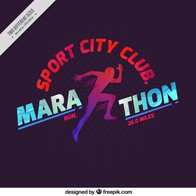 Vetor esporte marathon fundo cidade clube