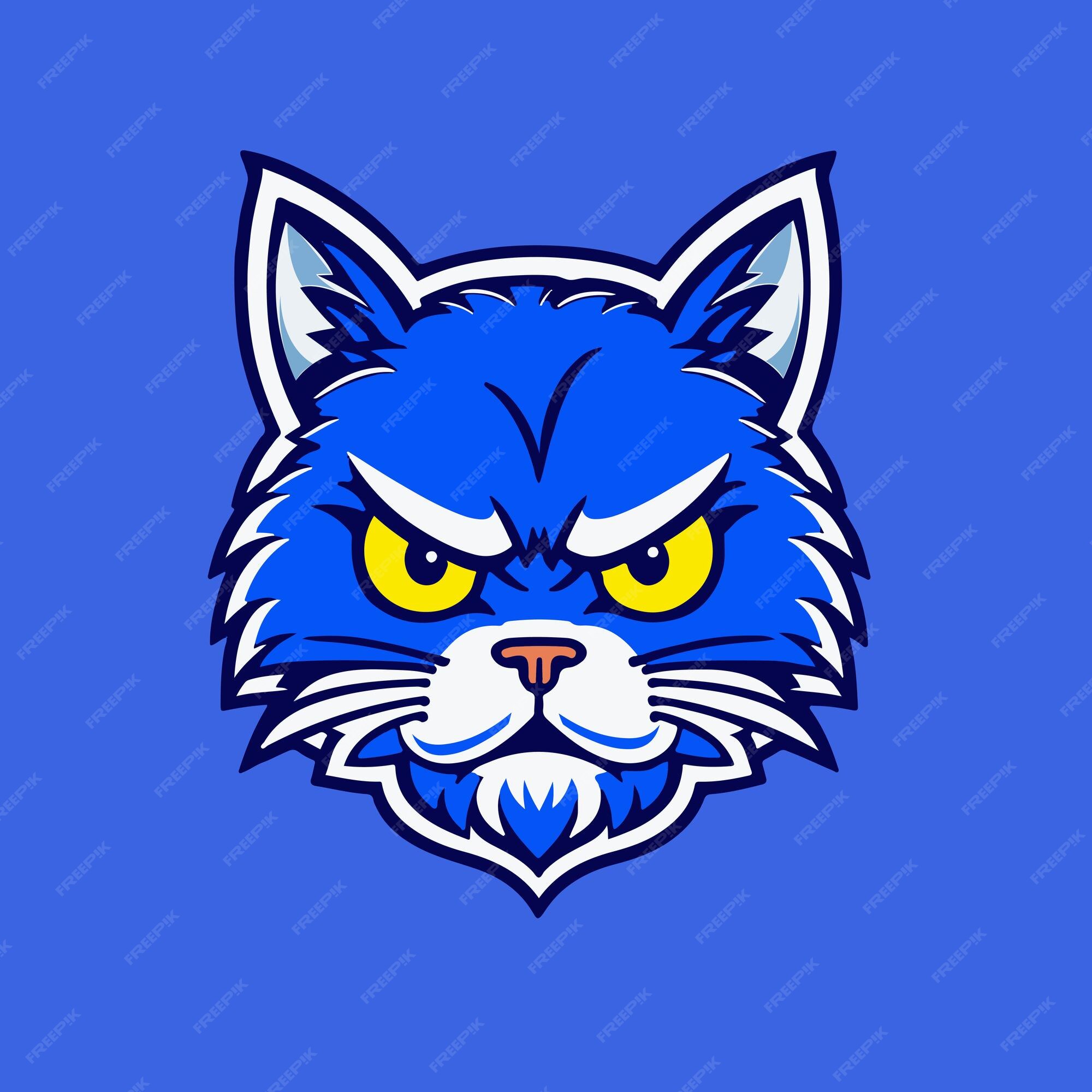 Conjunto de logotipo de mascote de jogo de gato fofo com abordagem  opcional.