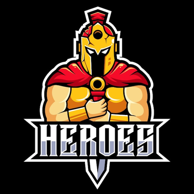 Esports do mascote do guardian heroes logo