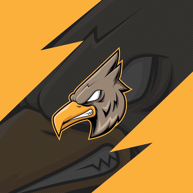 Esports mascote logo team garuda squad