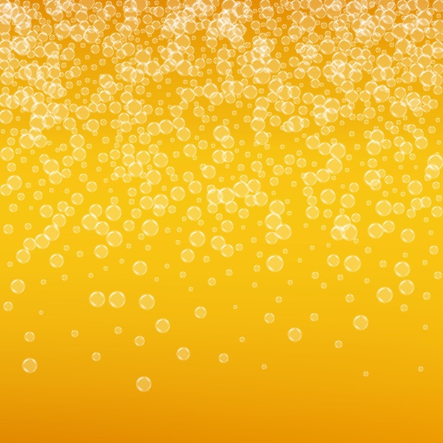 Espuma de cerveja. respingo de cerveja artesanal. fundo da oktoberfest. conceito de folheto de ouro. cerveja tcheca com bolhas realistas. bebida líquida fresca para pab. caneca laranja para espuma oktoberfest.