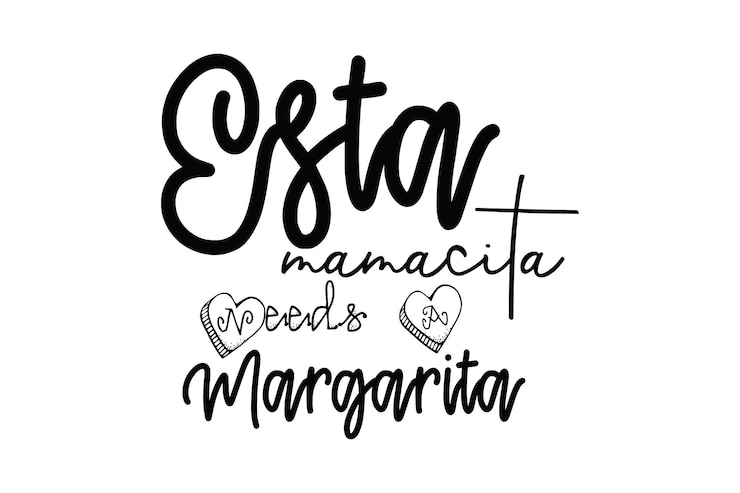 Vetor esta mamacita precisa de uma margarita