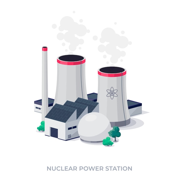 Estação de central nuclear de reatores