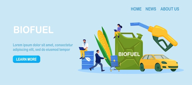 Estação de reabastecimento de gasolina de biocombustível com veículos fonte de energia renovável derivada de matérias orgânicas