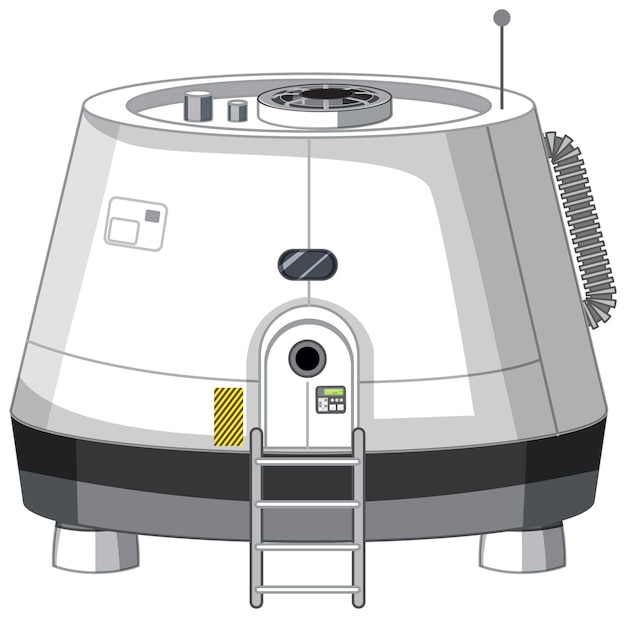 Vetor estação espacial em fundo branco