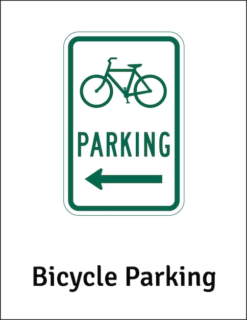 Vetor estacionamento para bicicletas