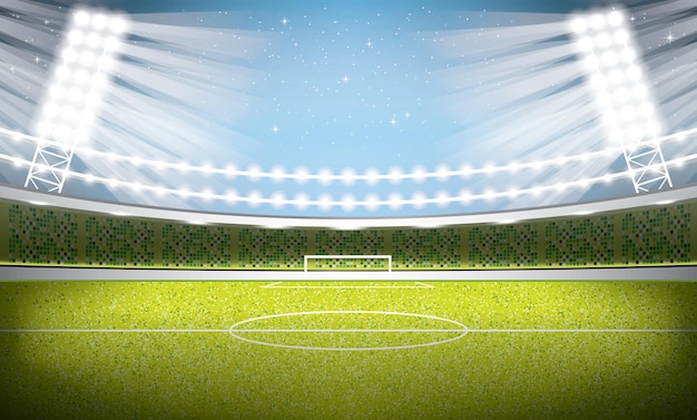 Estádio de futebol. Arena de futebol.