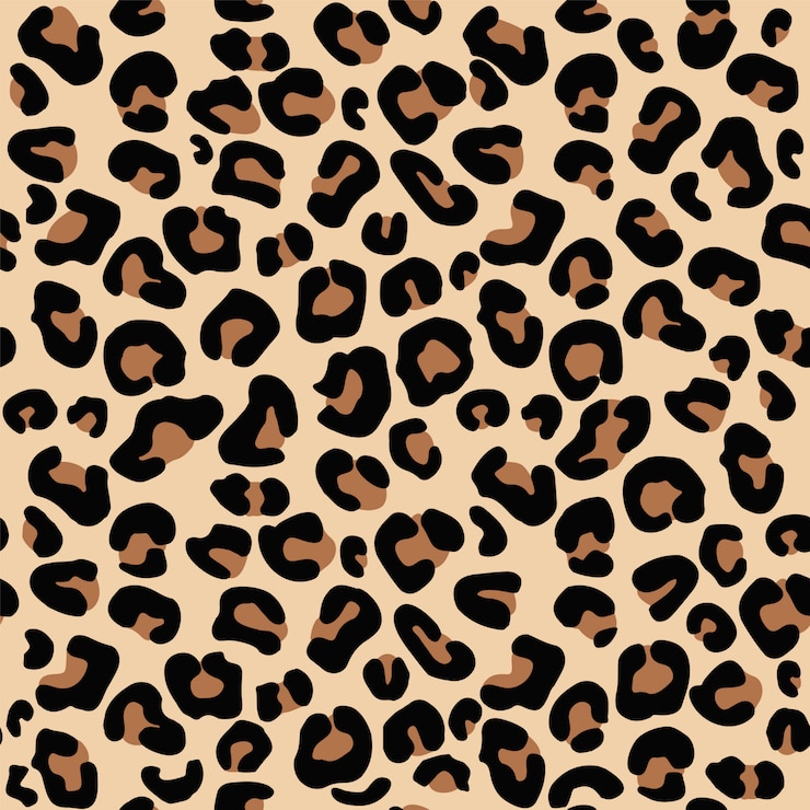 Vetor estampa de leopardo sem emenda.